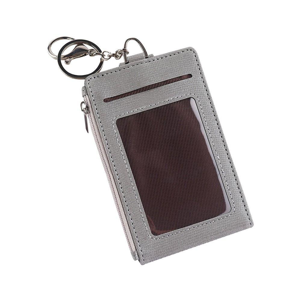 Supplies Carabiner Style Wallet Zipper Bag Card Bag Card Badge Holder ID Lanyard Name Tag Key Chain