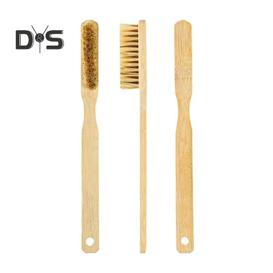 Kletterbürste mit langem Holzgriff, dicken Wildschweinborsten, tragbar, Reinigungswerkzeug für die Kletter- und Boulderbürste im Innen- und Außenbereich