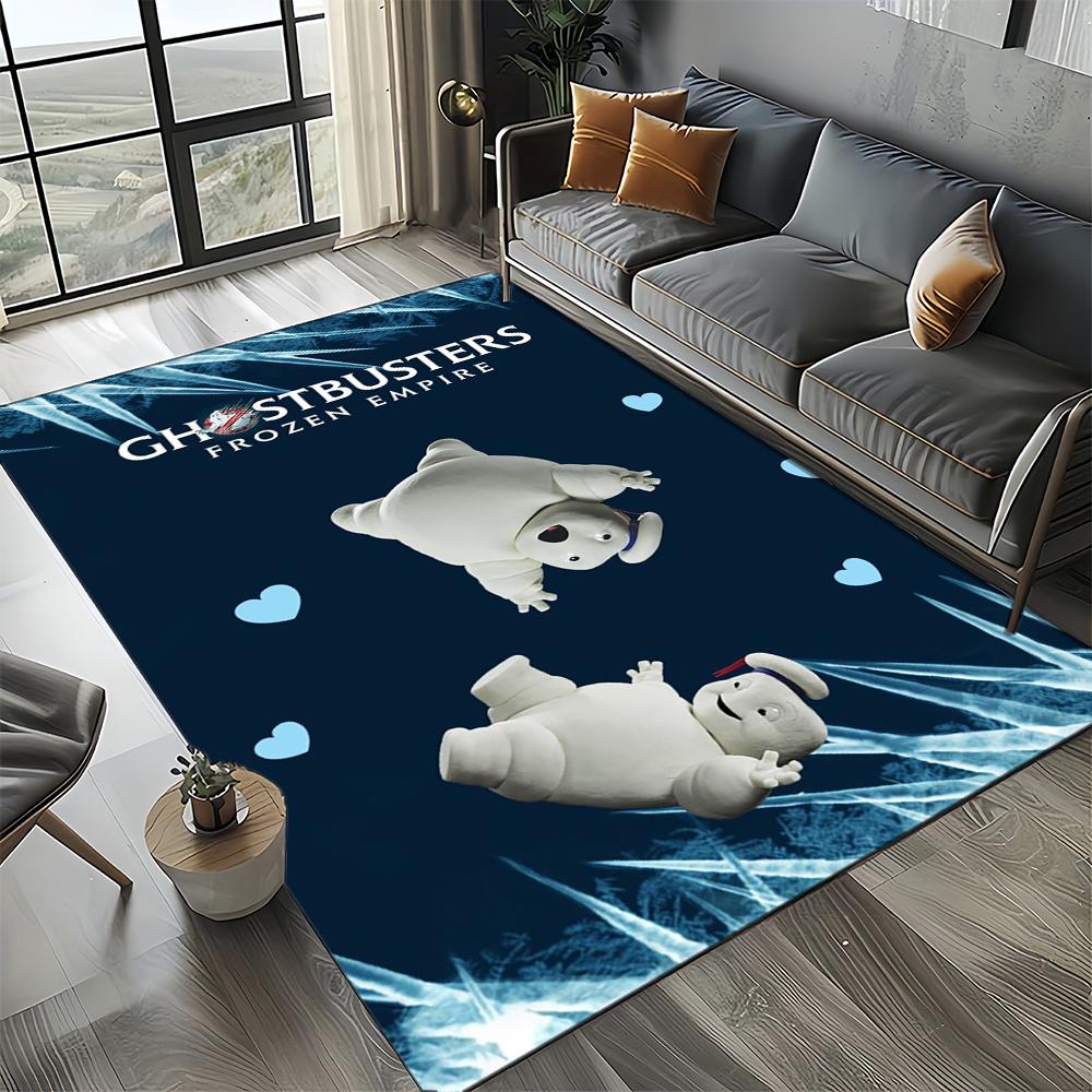 3D G-Ghostbusters 27 Style New Horror Movie Cartoon Carpet Rug for Living Room Bedroom Home Sofa Decoration,Non-slip Floor Mat