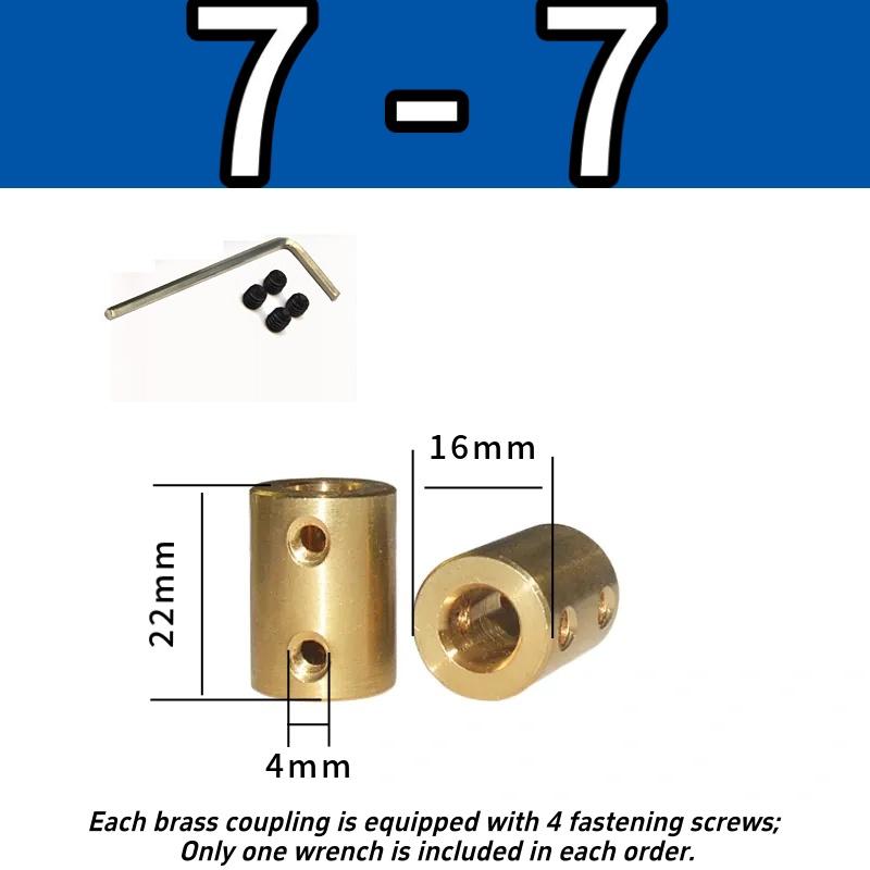2x Messing Starre Motorwellenkupplung Kupplung Getriebeverbinder Hülse Adapter 3.17/4/5/6/8/10/12mm Für RC Boot Auto Flugzeug