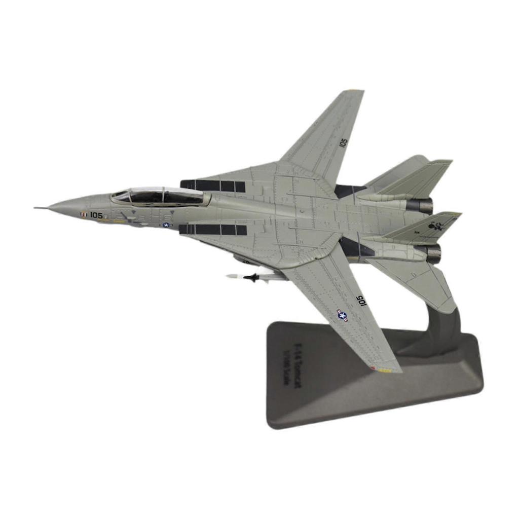 F14D Fighter Jet Model Kids Toys Aircraft Ornament for Office Bookshelf Home