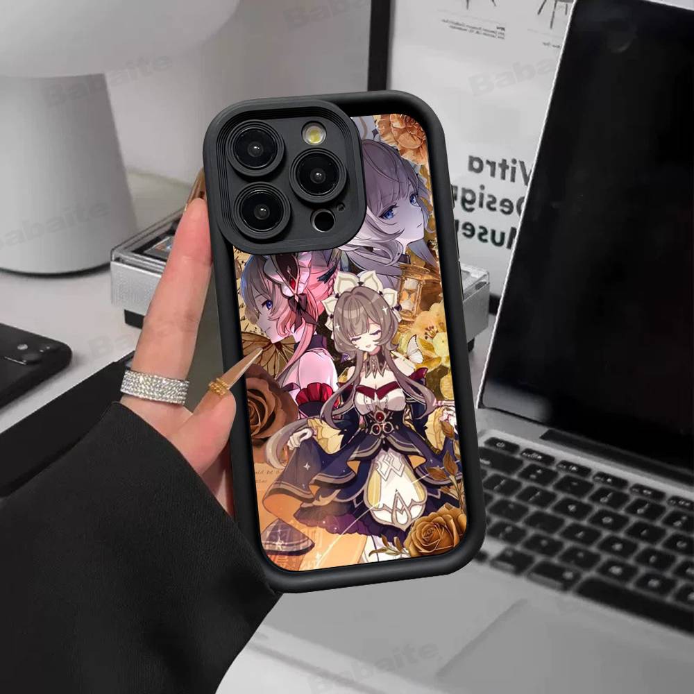 Game Genshin Impact Sandrone For iPhone 17 16 15 14 13 12 11 Pro Max Plus Phone Case Covers