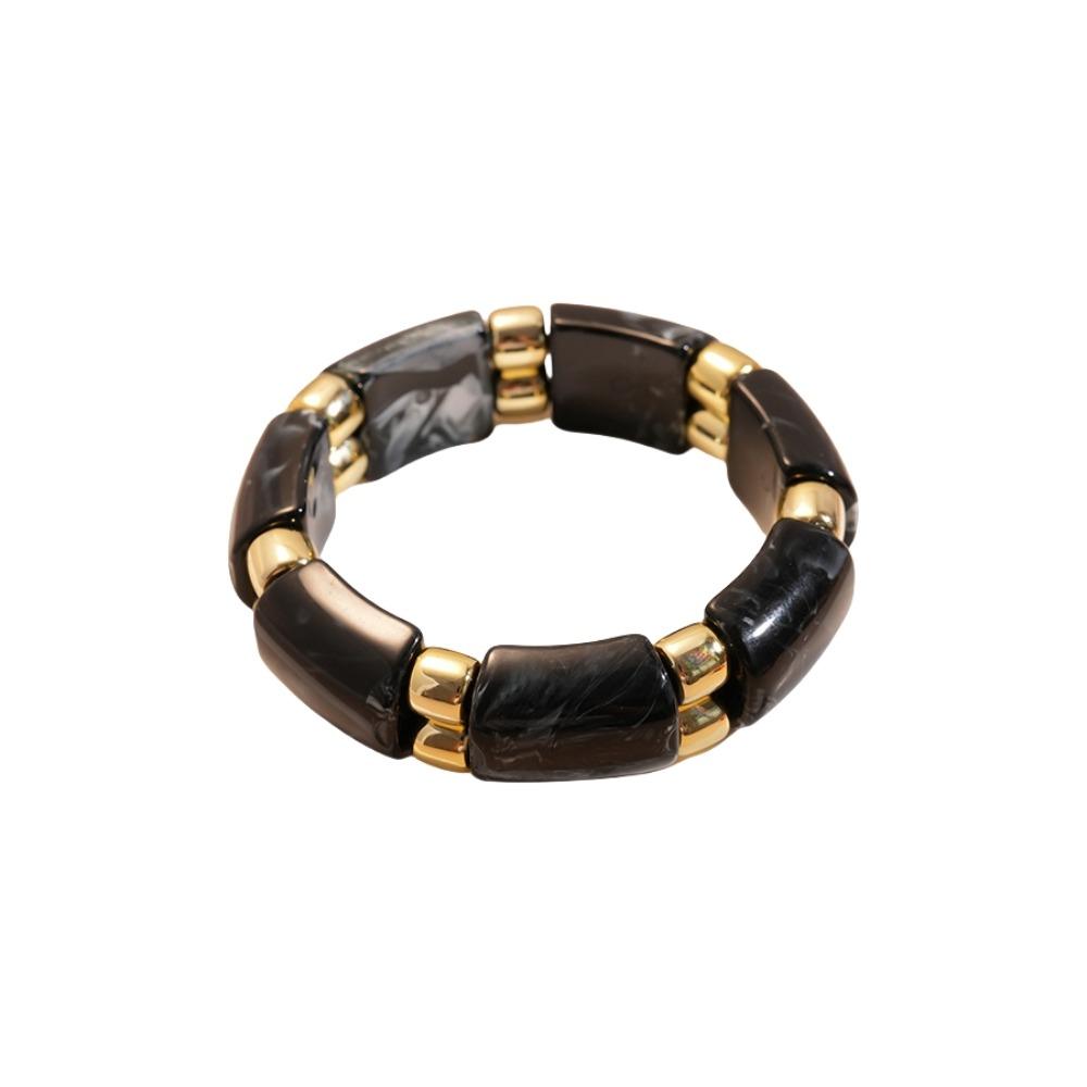 Wide Acrylic Bangle Geometric Retro Hand Ring Temperament Exaggerated Bracelet  Gift