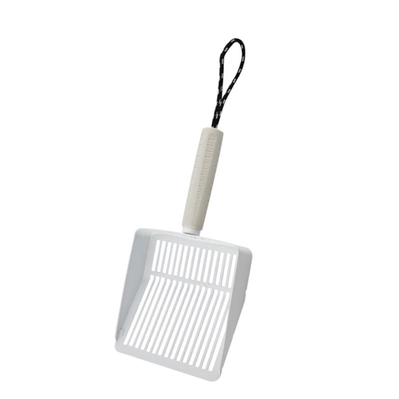MultiPurpose Cats Litter Scoops Stainless Steel Handle for Household Cage Cleaning Litter Cleaning Tool белый