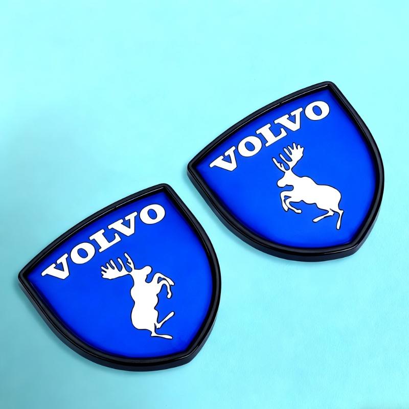 2 Stück Metall Auto Schild Logo Seitenkarosserie Heck Kofferraum Aufkleber Für Volvo AWD V50 S60 XC60 S40 XC40 XC90 V60 S80 S90 V90 V70 T6 T8