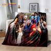 King of Fighters Retro Game Gamer Soft Plush Blanket,Flannel Blanket Throw Blanket for Living Room Bedroom Bed Sofa Picnic Cover