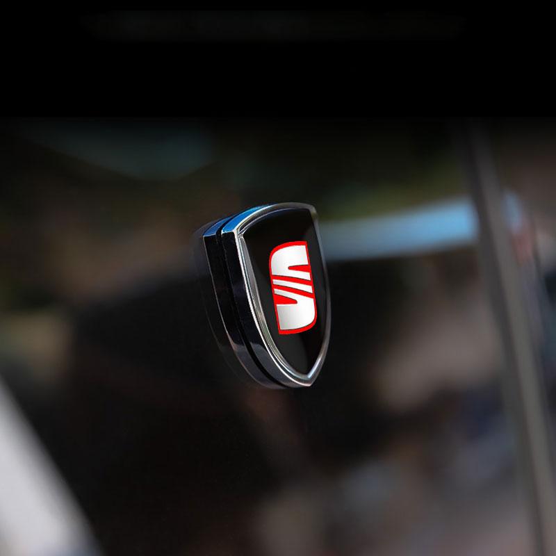 1Pcs 3D Metal Auto Door Shield Emblem Car Body Badge Sticker Styling for SEAT Leon FR 5 6 MII Altea 5F Ibiza Toledo Cordoba Alhambra MK3