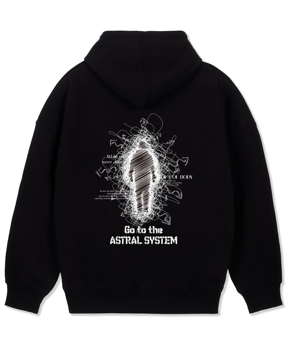 Astral Projection Astral System Oversized Wide Shoulder Hoodie_Black M