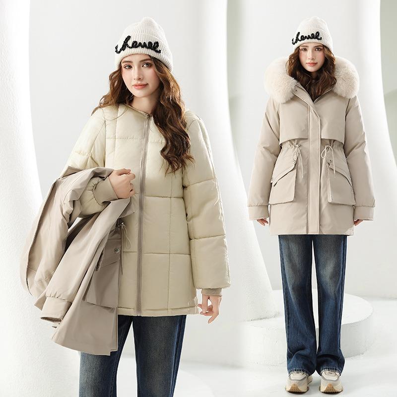 One dress three wear live removable pie overcome women's new thermal cotton clothes cotton coat new pie overcome