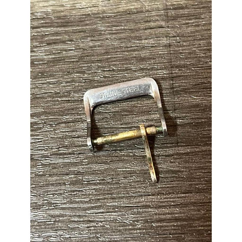 Used LONGINES Watch Buckle Silver Color Logo Engraved [12] 16mm