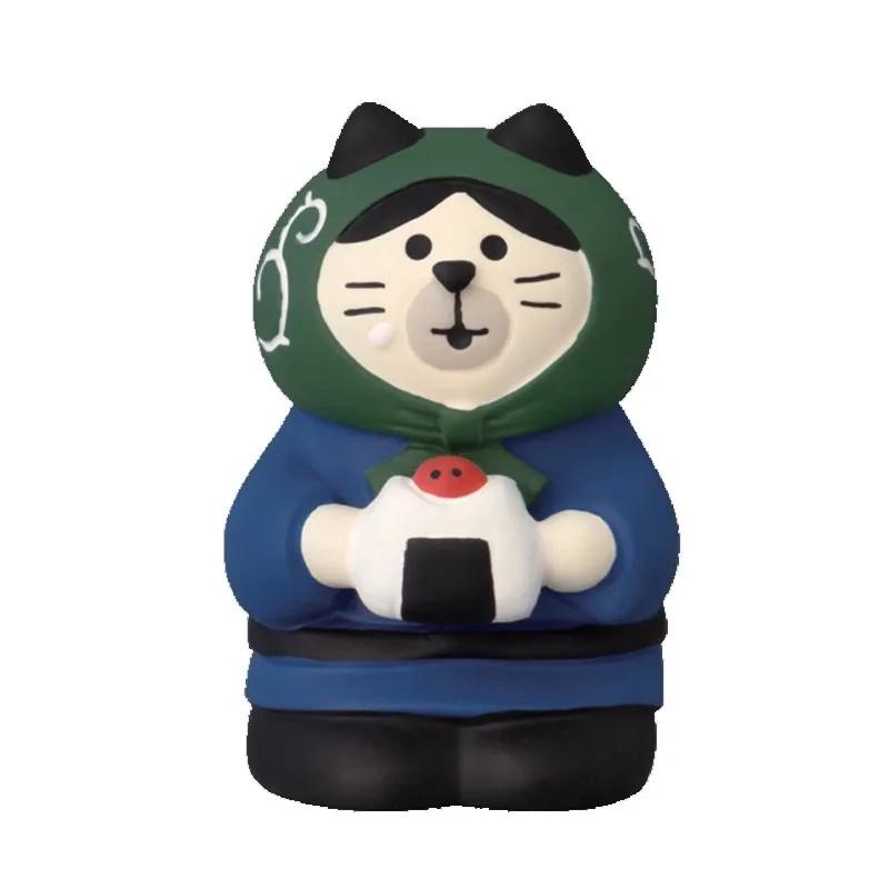 1pc Japanese Harvest Season Scene Decoration ZAKKA Fashion Play Gift Scarecrow Cat Toy DIY Resin Craft Small Decoration