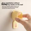 Waterproof Brush Holder Cute Bear Wall Mounted Toothbrush with Dustproof Flip Cover, Single Bathroom Decor Dispenser Storage Organizer, Drill-free