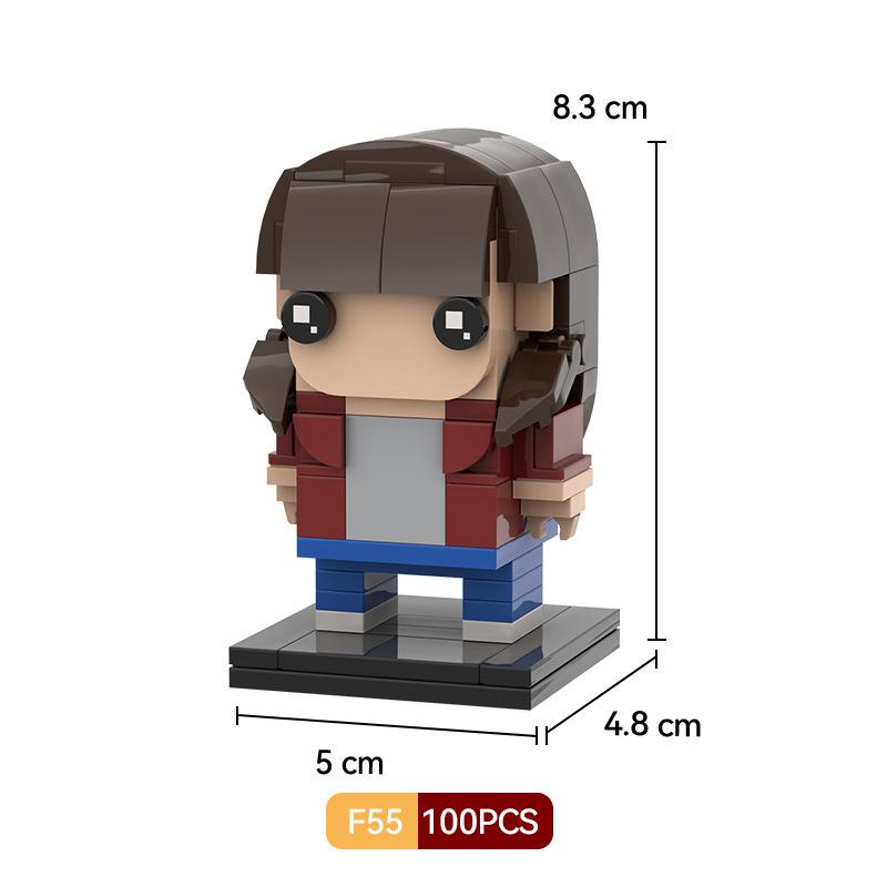 TV-Film MOC Baustein-Set Mike Dustin Eleven Bausteine Figuren Kinderspielzeug Sammlung Dinge Geburtstagsgeschenk