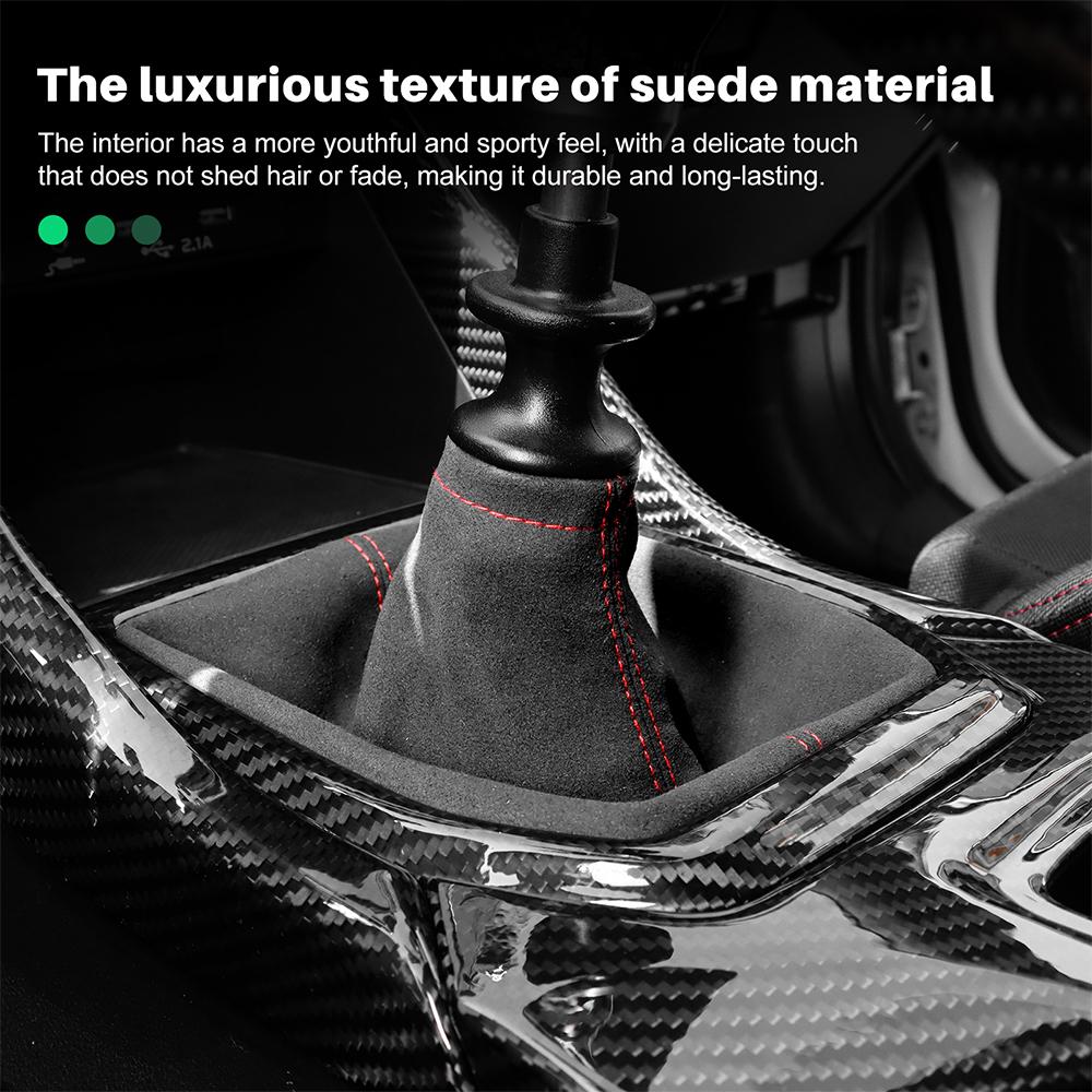 For Subaru WRX 2025 2025 2025 Top Suede RHD LHD Manual Car Knob Gear Shift Boot Lever Dust Cover Interior Accessories