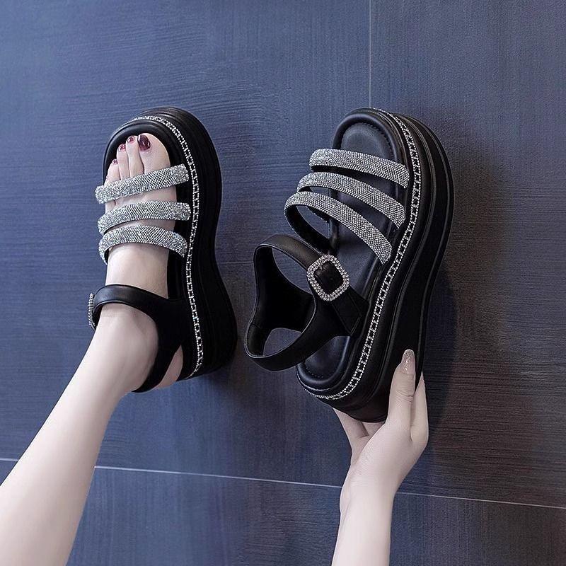 Height Increasing Insole Lightweight Roman Sandals Women's Summer New Outdoor Platform Sports Wedge Platform Women's Shoes