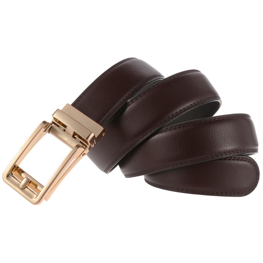 Men's Leather Automatic Buckle Business Belt LY36-32315-1