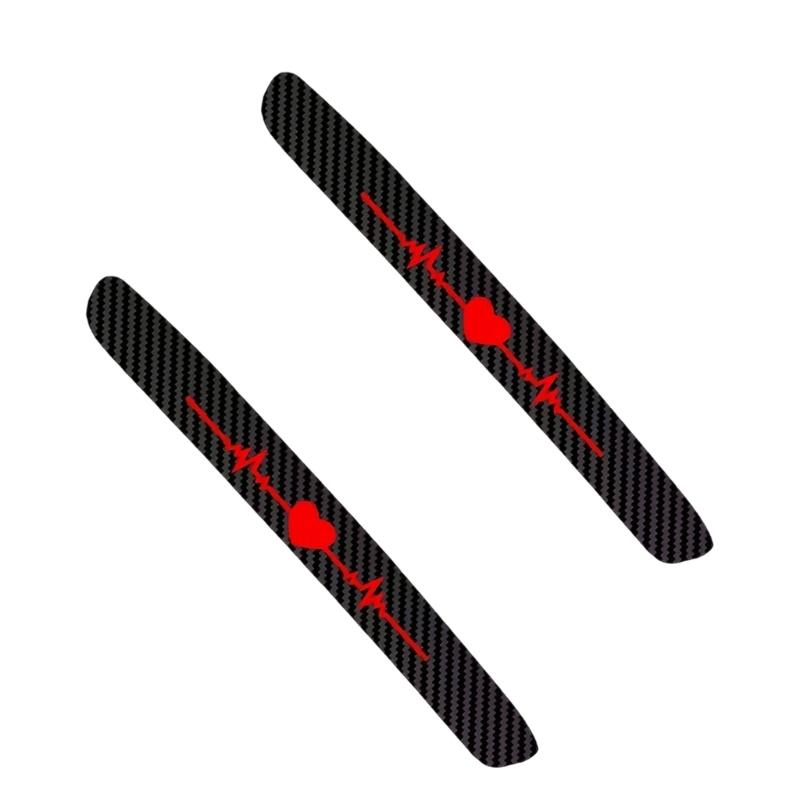

Creative Heartbeat Brake Light Decal with Carbon Fiber Texture High Mount Stop Lamp Sticker 1/2pc for Cars & Motorcycles