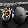 Vintage Retro Gold Bronze Doppel Wolf Yinyang Quarz Unisex Männer Frauen Taschenuhr Quarz Halskette Anhänger Uhr Kette Klassische Zifferblatt Schmuck Geschenk