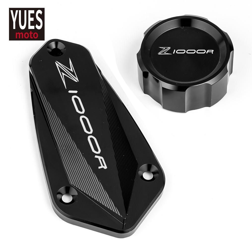 Moto příslušenství Hliníkový přední a zadní válec brzdové kapaliny Krytka hlavní nádržky pro KAWASAKI Z1000R Z1000