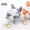 Plüsch Kätzchen Schlüsselanhänger Anhänger Cartoon Katze Form Schlüsselanhänger Charme Paar Tasche Rucksack Schultasche Zubehör