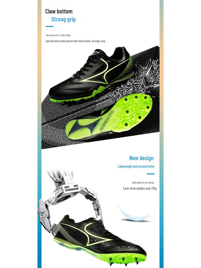 181s Spiked Running Shoes for Men, Women, Students - Middle Distance Track & Field Competition
