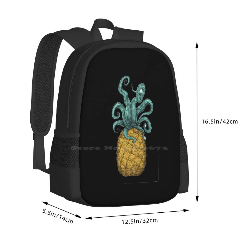 School Bag Big Capacity Backpack Laptop Pineapple Octopus Pineapple Octopus Pineapple Octopus Pineapple Octopus Pineapple