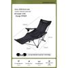 ZISIZ Padded Folding Outdoor Camping Recliner