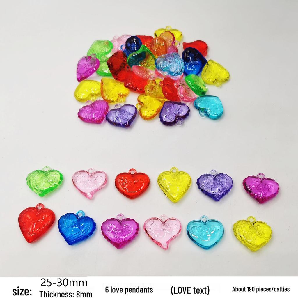 Transparent Acrylic Gemstone Toy with Hole - DIY Decoration