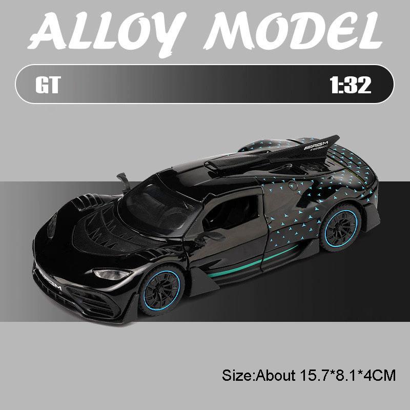 1:Maßstab 1:32 EIN 500K Automodell Spielzeug Ton Licht Rückzieher Metallkarosserie Gummireifen Fahrzeugmodelle Sammlung Geschenke für Jungen