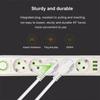1111W Power Strip with 1USB Ports EU Plug Socket 1m Extension Cable Fast Charging Round Pin AC Outlet Electrical Charger Adapter