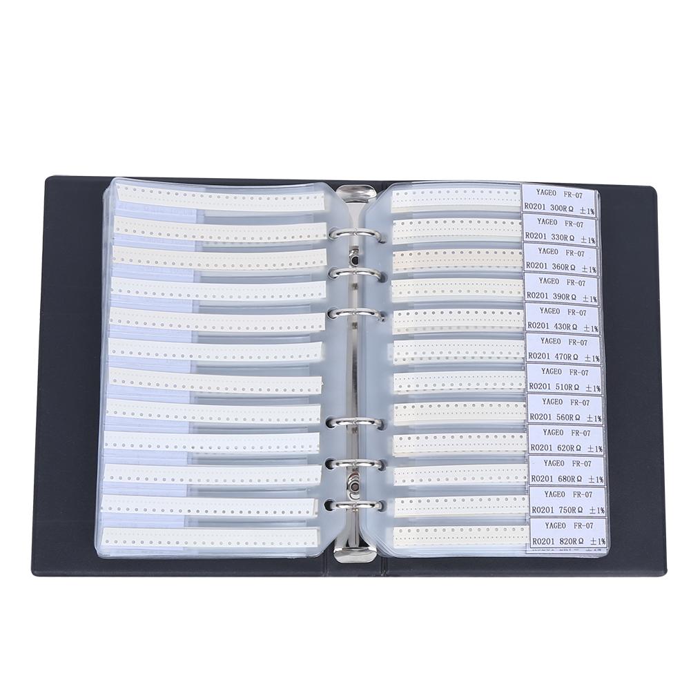 

0201 170 Value Resistors Assortment Kit Electron Components Plastic Sample Book Black