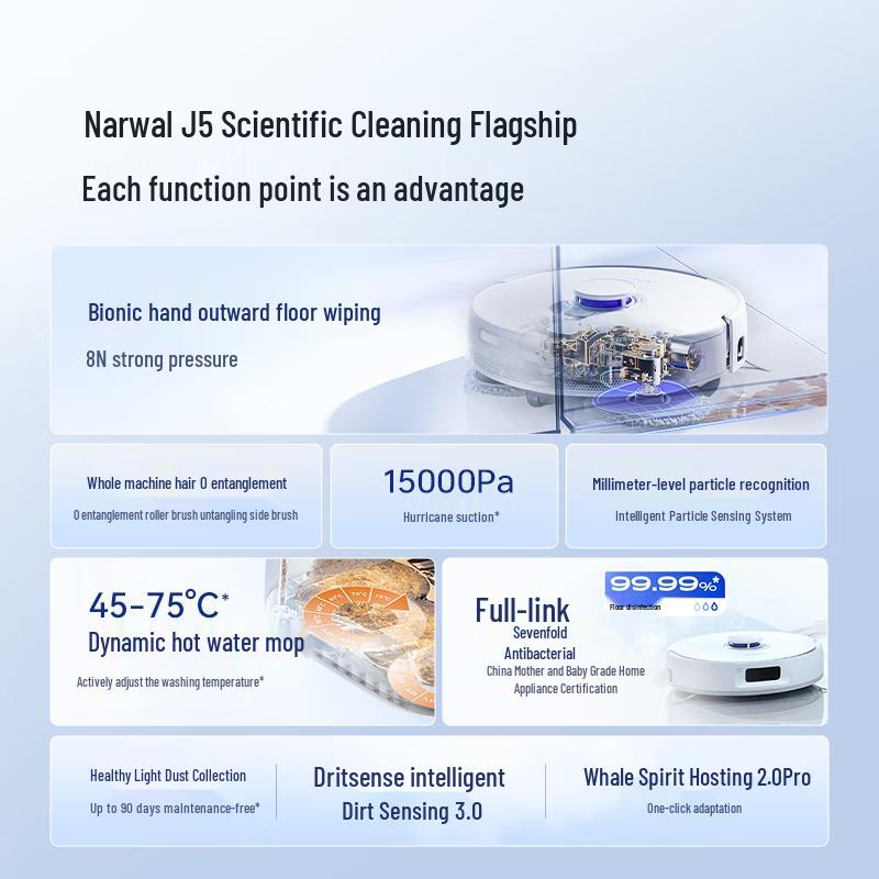 NARWAL J5/J5 Max Auto-Cleaning Robot Vacuum & Mop