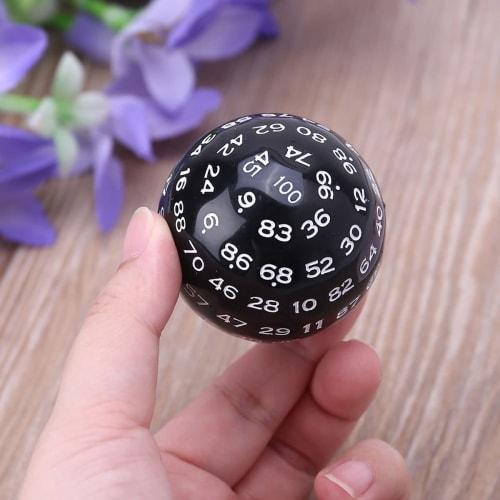 100-sided Dice, 50mm Multi-Sided Dice for Board Games, Parties, RPGs, and Educational Projects