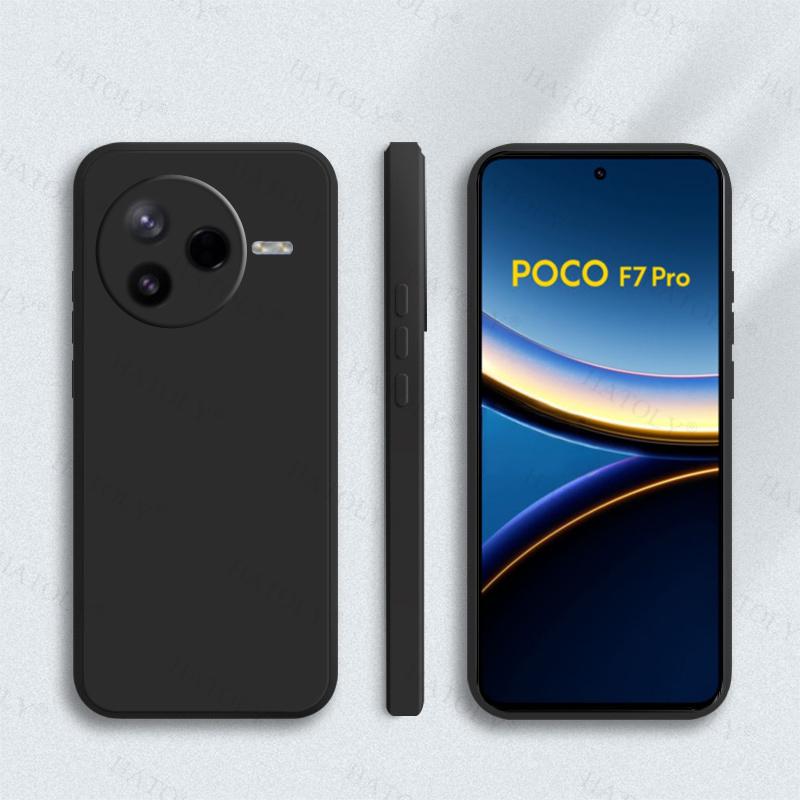 For Xiaomi Poco F7 Pro Case Cover For Poco F7 Pro Soft TPU Liquid Silicone Candy Color Back Case For Poco F7 Pro Case