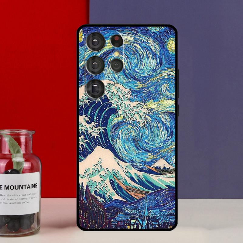 The Great Wave off Kanagawa Funda Case For Samsung Galaxy S25 Ultra S9 S10 S20 S21 S22 Plus S23 Ultra S24 FE Phone Cover