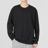 Sweatshirts Men's Black Crew Neck Moderate Regular IA6952