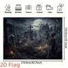2D Flat Banner, 1 Piece - Halloween Photography Background - Suitable for Home Decoration, Party Supplies and Photo Booth Props