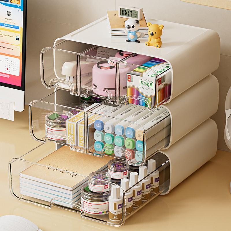 Multi-Layer Desktop Storage Box Multi-Function Drawer Storage Cabinet Cosmetics Rack Sundries Storage Box