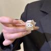 Open Band Open Ring Adjustable Fit Index Finger Ring Elegant Cat Open Ring  Gift for Cat Lovers