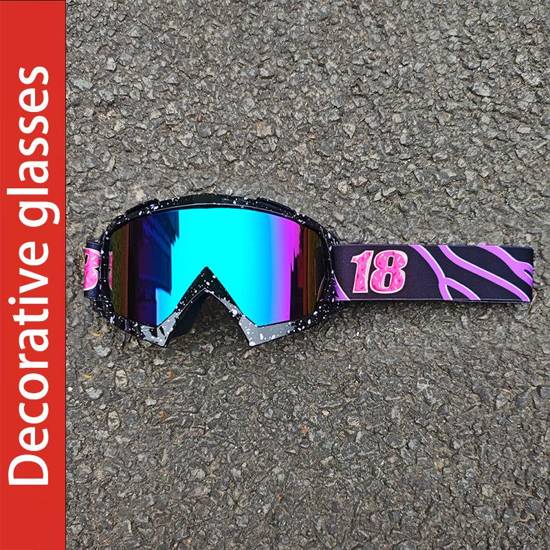 Motorradbrille, Ski- und Bergsteigerhelmbrille, Radsport Outdoor Offroad winddichte und sanddichte Sonnenbrille