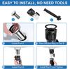 Sink drain kit  with flexible expandable P  trap drain pipe bathroom sink drain kit
