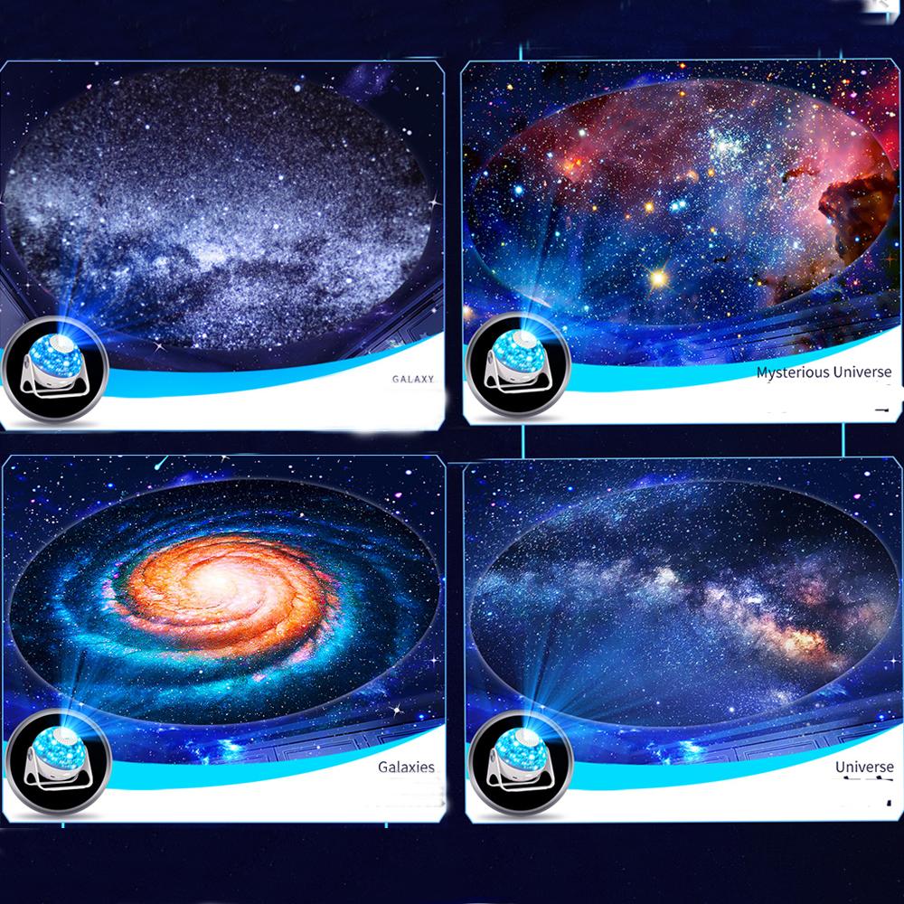 Star Planetarium Projector 360° Rotating LED Galaxy Night Light Projection Lamp for Bedroom Ceiling Room Decor Kids Gift