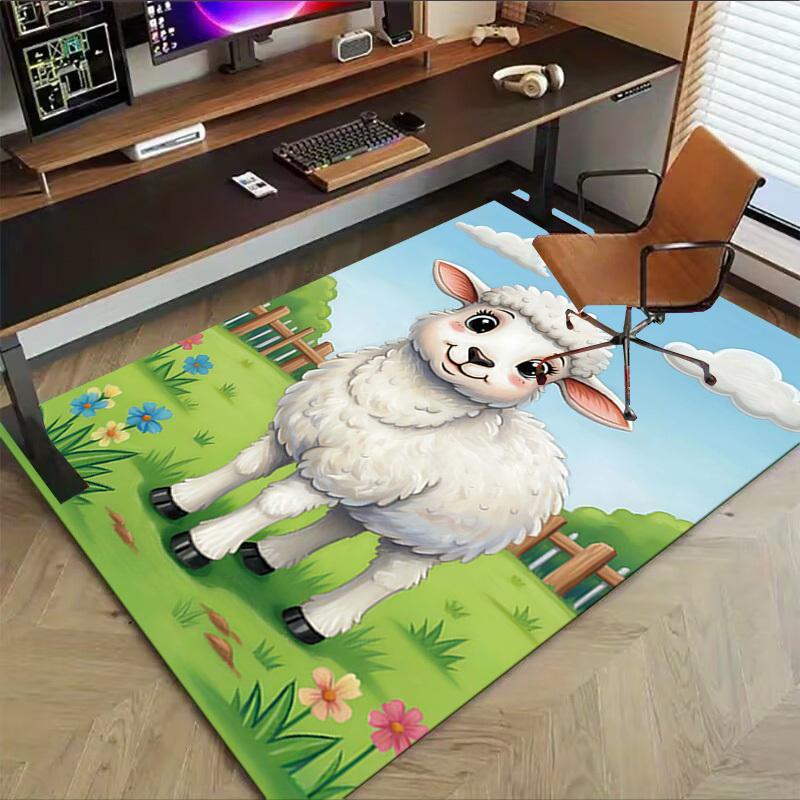 1PC sheep Extra Large Non Slip Floor carpet, Office, family, Studio   Large Area Rug Indoor Rugs, Bold Statement Piece