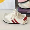 Ugly cute German training board shoes women's pink spring new chic niche design round head student ballet Forrest Gump