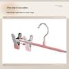 12Pcs Adjustable Metal Hangers With Clips, Non-Slip Space-Saving For Pants/Skirts & All Garments, Keep Clothes Tidy & Organized