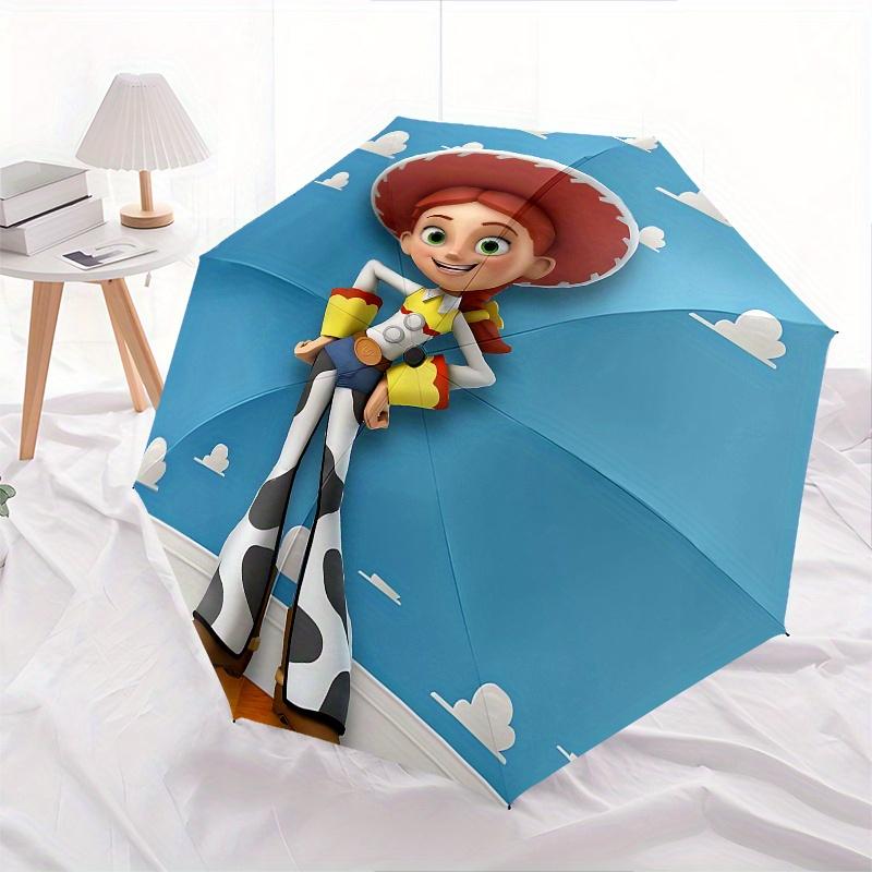 1 Auto Open Cowgirl, Toy Story Themed Colorful 8-rib Portable Umbrella for Men and Women, A Compact Commuting Companion Suitable for Daily D