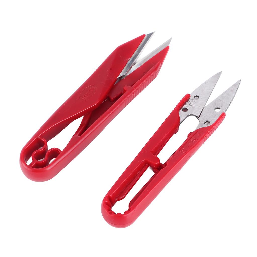 12pcs U Shaped Scissors Professional Stainless Steel Threading Scissors for Needlework Craft Art Work Manual Handicraft   Tool