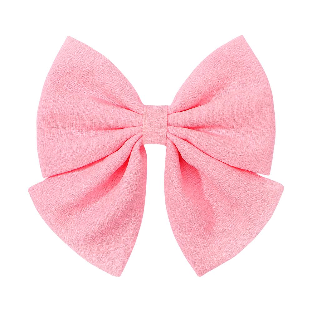 New Sweet Bows Hairpins Solid Color Clip Hair For Girls Hairband Handmade Hairpin Barrettes Headwear Kids Hair Accessories