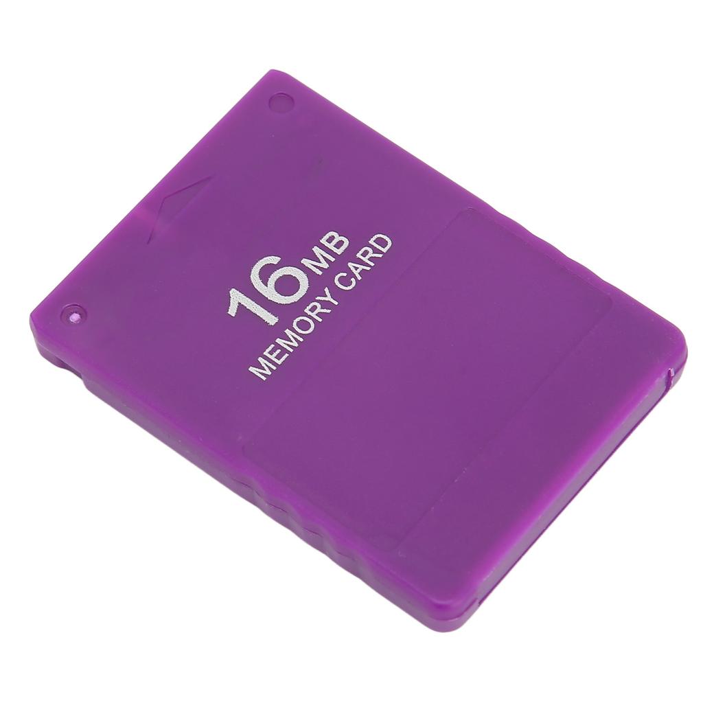 High Speed Game Memory Card Professional 16MB Memory Save Card Compatible for Playstation 2Purple