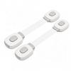 2Pcs Child Safety Strap Locks Baby Locks For Cabinets And Drawers Toilet Fridge,Adhesive Cabinet Drawer Door Latches-2 Style